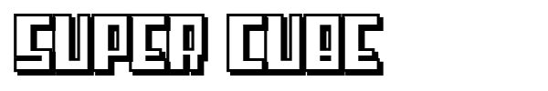 Super Cube font preview